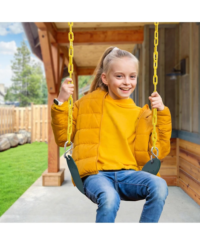 Sorbus Pack 68" Chain Heavy Duty Swing Seat with Snap Hooks