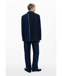 Desigual Men's Blazer with combined seams