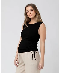 Ripe Maternity Jodie Ruched Ribbed Tank