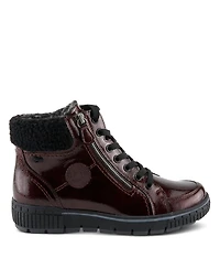 Spring Step Alps Water Resistant Boots with Sherpa Lining and Lace-Up Detail