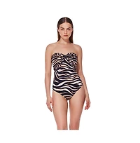 Gottex Womens Nambiti Front Twist Bandeau One Piece