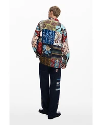 Desigual Men's Patch-effect carp shirt