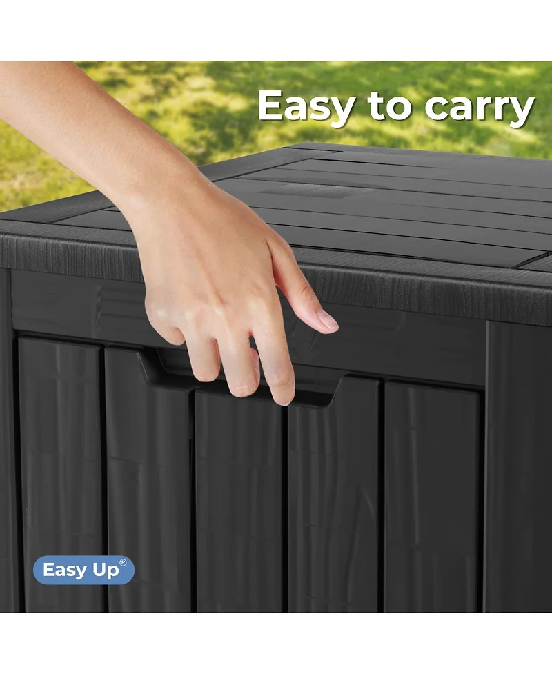 Chic Crate - 17.09'' W 30 Gallons Water Resistant Resin Lockable Deck Box