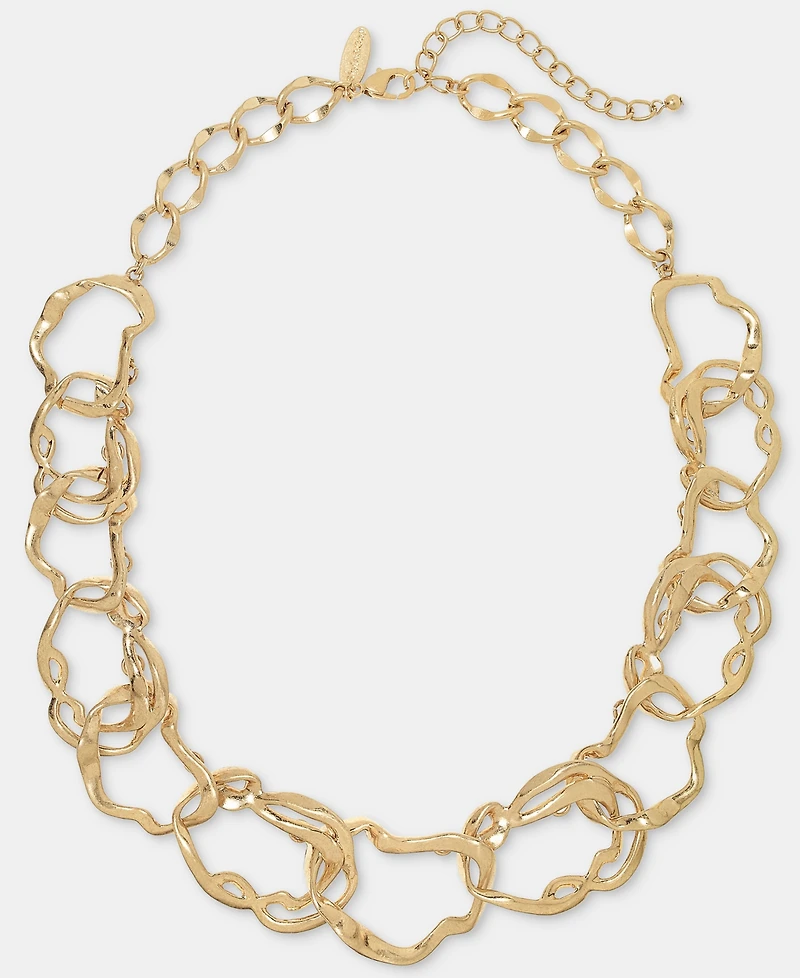 Style & Co Sculptural Link Statement Necklace, 18" + 3" extender, Macy's Exclusive
