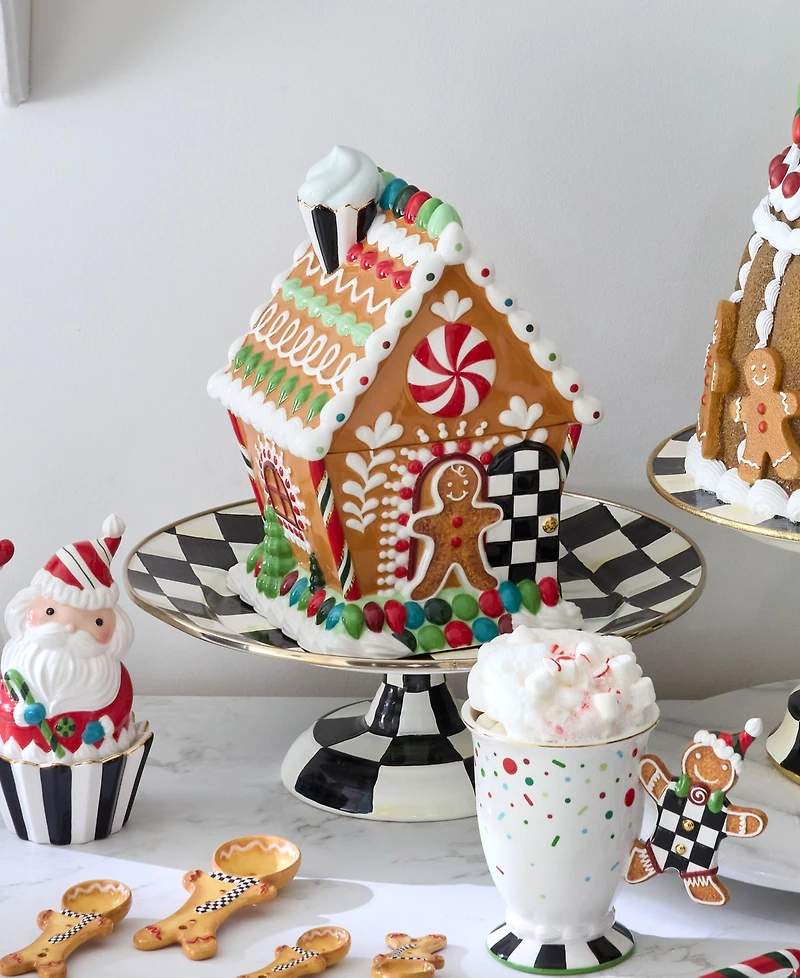 MacKenzie-Childs Bake Shop Gingerbread Handle Mug with Spoon