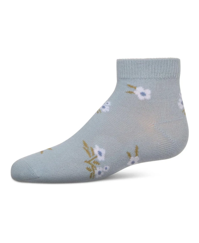 Memoi Girls' Blissful Bloom Anklet Socks