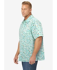 KingSize Big & Tall The No-Tuck Casual Short Sleeve Shirt