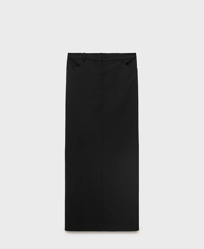 Mango Women's Slit Detail Long Pencil Skirt