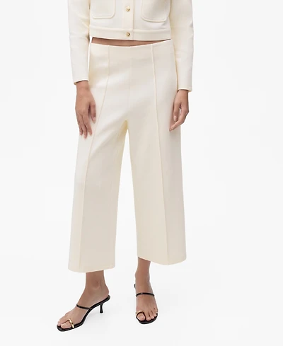 Mango Women's Cotton Crop Pants