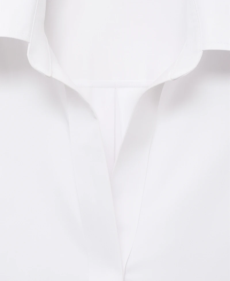 Mango Women's Lapels Cotton-Blend Shirt