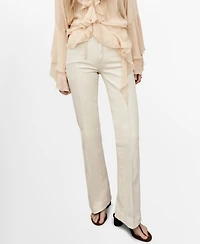 Mango Women's Mid-Rise Flared Jeans