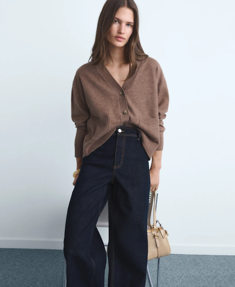 Mango Women's Catherin Culotte High-Rise Jeans