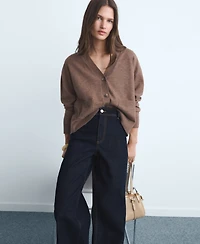 Mango Women's Catherin Culotte High-Rise Jeans