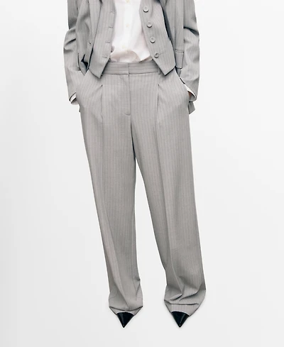 Mango Women's Pinstripe Suit Pants