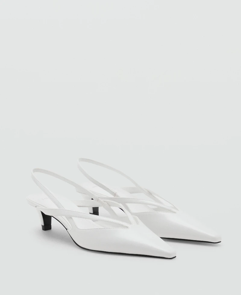 Mango Women's Kitten-Heel Pointed Shoes