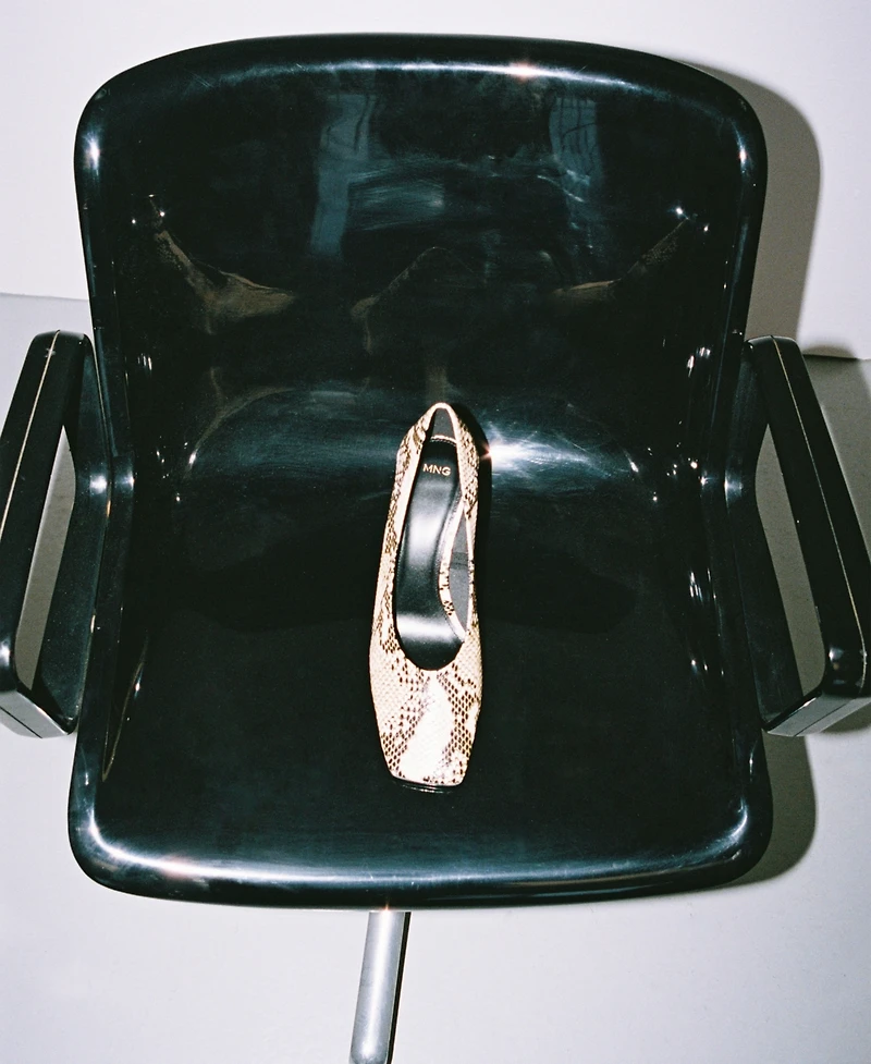Mango Women's Animal-Print High Heeled Shoes