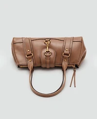 Mango Women's Snap Hook Medium Shoulder Bag