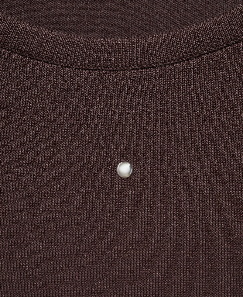 Mango Women's Rhinestones Detail Knitted Sweater