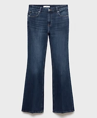 Mango Women's Violet Flared High-Rise Jeans