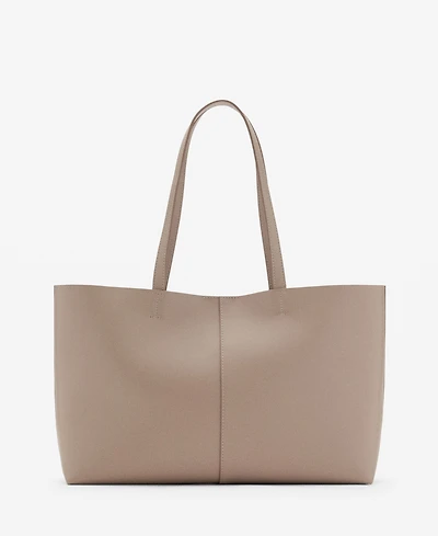 Mango Women's Double Handle Shopper Bag