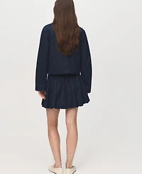 Mango Women's Pockets Denim Jacket