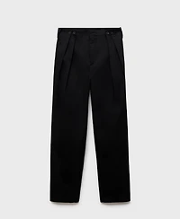 Mango Women's Buttons Cotton Pants