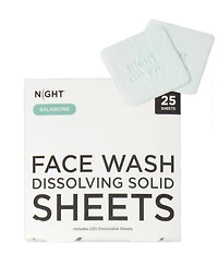 Mess Free Face Wash Sheets, Instantly Dissolves, 25 Washes