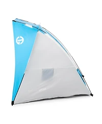 Tahoe Gear Cruz Bay Summer Sun Shelter and Beach Shade Tent Canopy, Blue & White