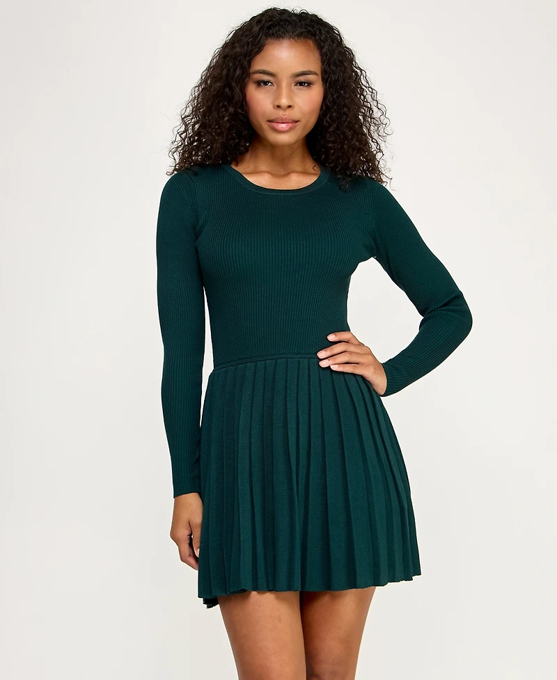 Bcx Women's Long Sleeve Sweater Dress