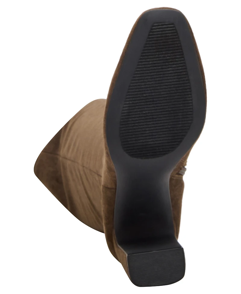 Madden Girl Wisee Wide-Calf Block-Heel Knee-High Dress Boots