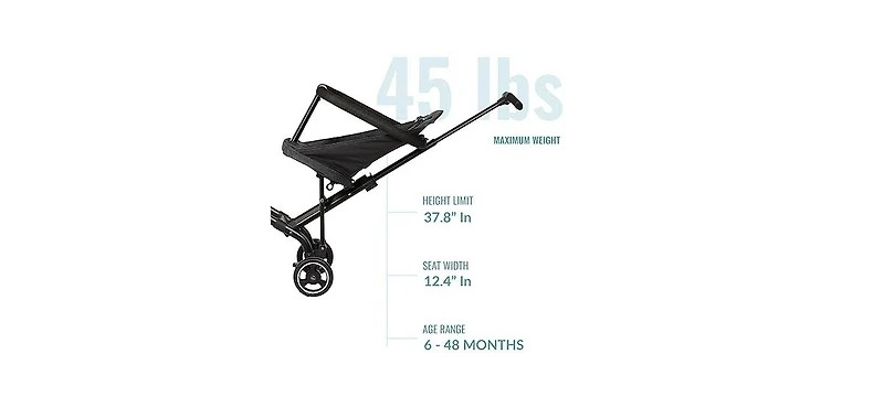 Dream On Me Baby Coast Rider | Travel Stroller Lightweight Compact Portable Vacation Friendly
