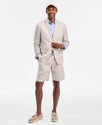 Club Room Men's Classic-Fit Window Pane Linen Blazer, Macy's Exclusive