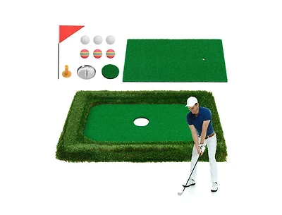 37.5 x 25.5 Inch Floating Golf Green Pool Chipping Mat