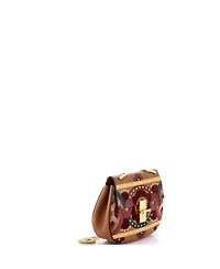 Pre-Owned Chloe Small Drew Patchwork Crossbody Bag Studded Leather with Suede