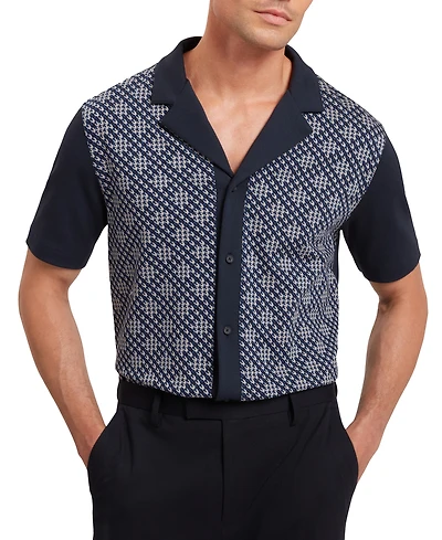 Ted Baker Men's Danlibe Short Sleeve Argyle Shirt