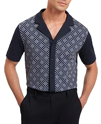 Ted Baker Men's Danlibe Short Sleeve Argyle Shirt