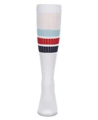 Memoi Little Girls Triple Stripe Knee High Socks