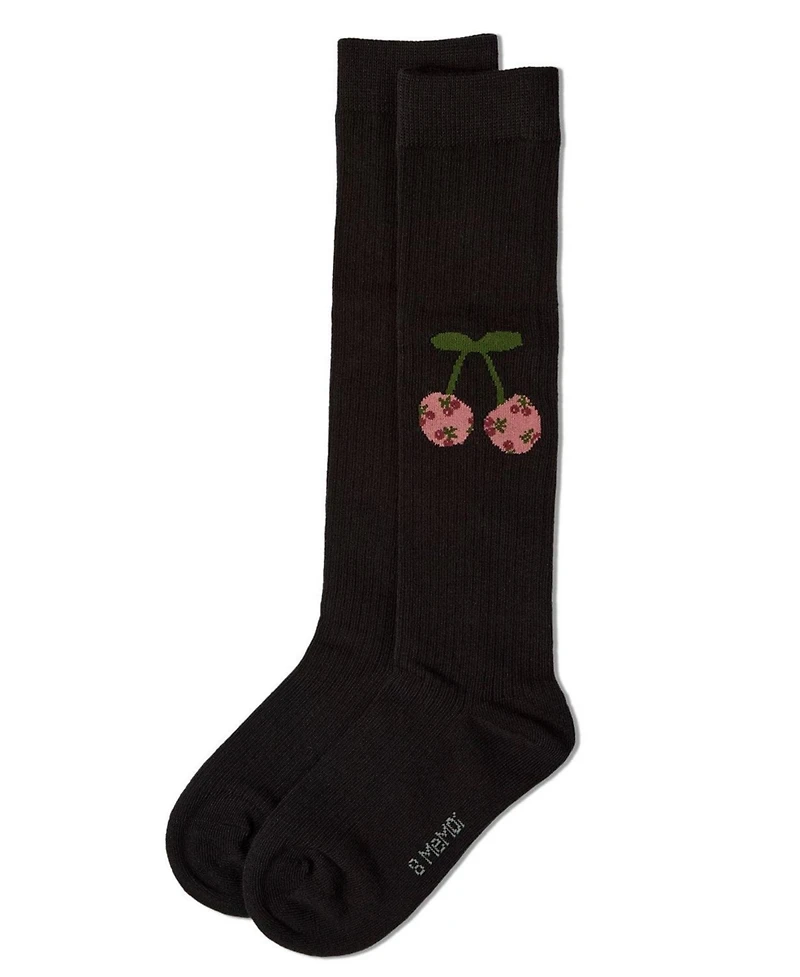 Memoi Girls' Chenille Abc Knee-High Socks