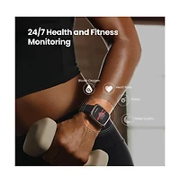 Active 2 (Square) Smart Watch with Sapphire Glass, Heart Rate Tracking & 10-Day Battery – Black Leather