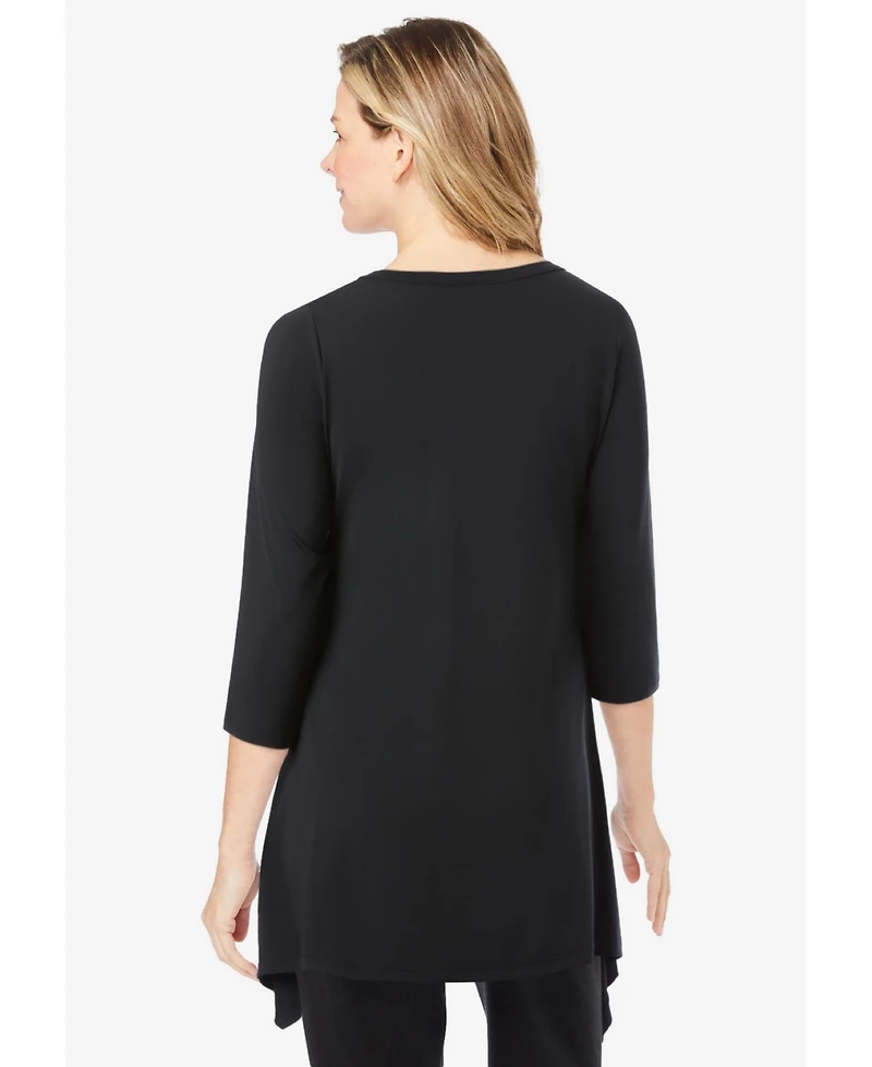 Woman Within Plus Swing Hem Tunic