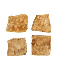 Country Living 4" x 4" Beef Cheek Chip Dog Treats – Chicken Flavor – 5 Count Bag – All-Natural, High-Protein, Long-Lasting Dog Chews