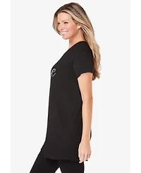 Dreams & Co. Women's Soft Pj Tunic Tee