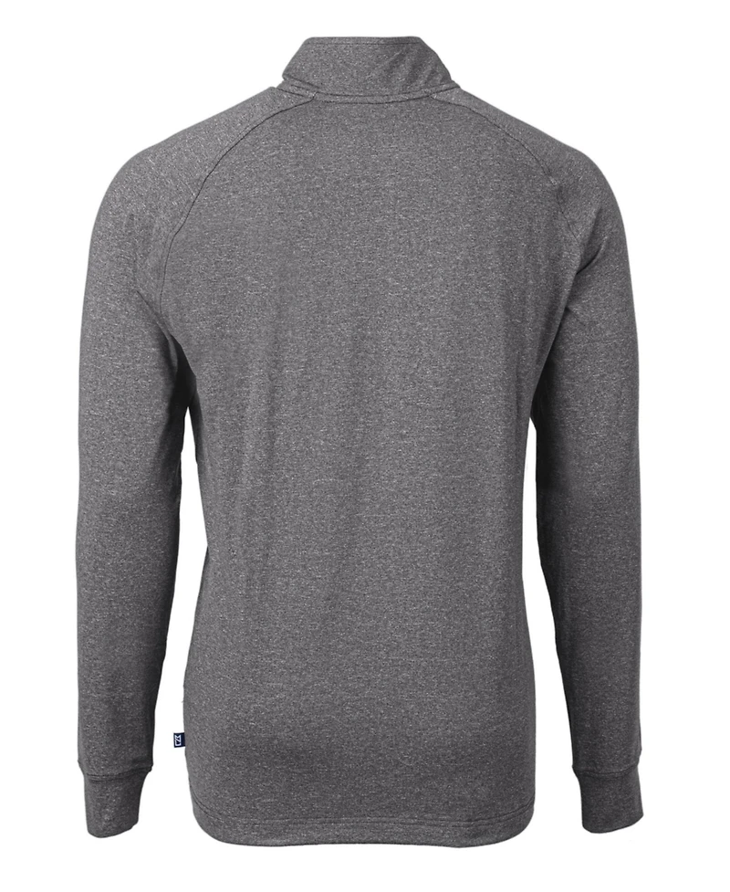 Cutter & Buck Men's Adapt Eco Knit Heather Quarter Zip Pullover