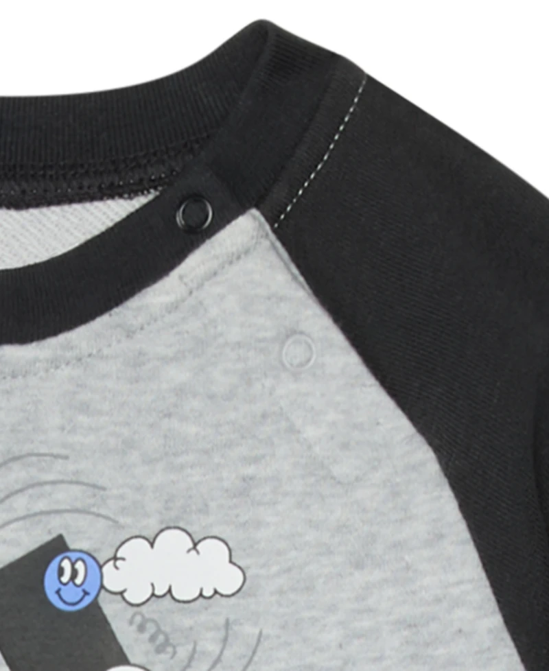 adidas Baby Boys Crew Neck Long Sleeve Coverall