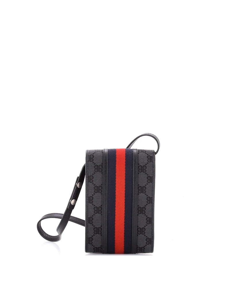 Pre-Owned Balenciaga x Gucci The Hacker Project Web Phone Bag Bb Canvas