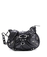Pre-Owned Balenciaga Medium Le Cagole Giant Studs Shoulder Bag Leather