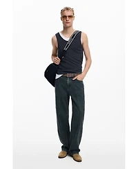 Desigual Men's Straight pants with washed effect