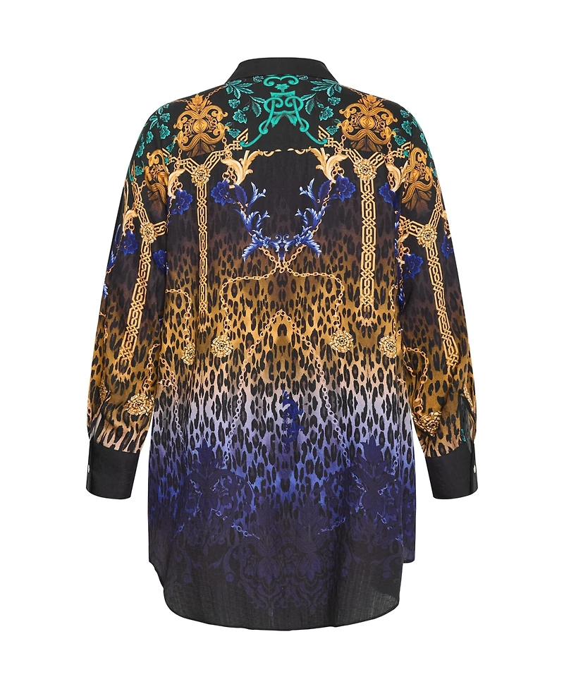 City Chic Women's Savannah Decadence Shirt