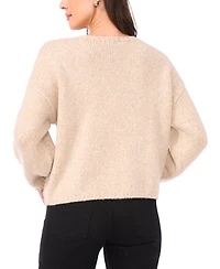 Sam & Jess Women's Crewneck Star Pattern Sweater