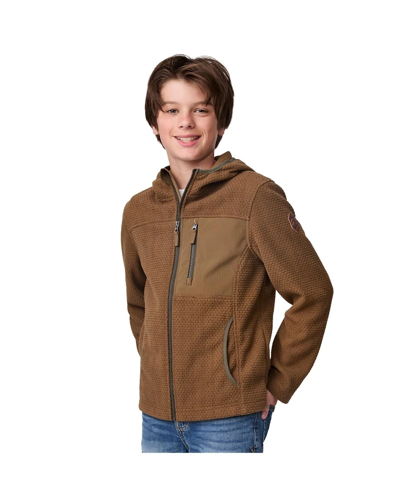Free Country Boys' Brick Fleece Hoodie Jacket